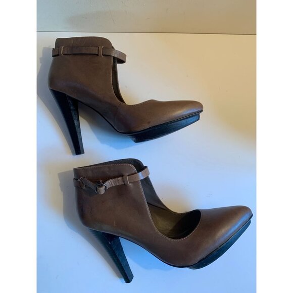 DKNYC Womens Leather Platform Ankle Boot Pump Shoe - Picture 8 of 11